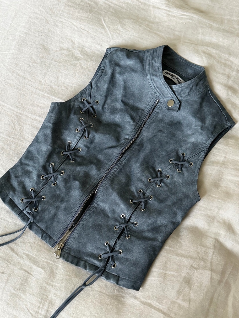 Princess Polly Ceejay Faux Leather Mini Skirt + Top Set